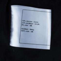 Pre Owned Chanel Velvet Embellished Jacket XXL