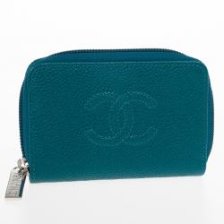 Pre Owned Chanel Caviar Zip Around Coin Purse