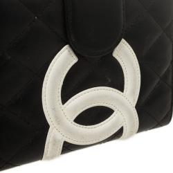 Pre Owned Chanel Black Cambon Quilted Agenda Cover