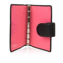 Pre Owned Chanel Black Cambon Quilted Agenda Cover