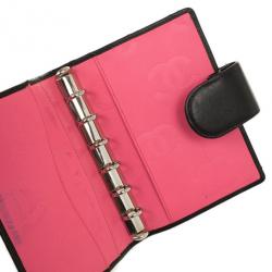 Pre Owned Chanel Black Cambon Quilted Agenda Cover
