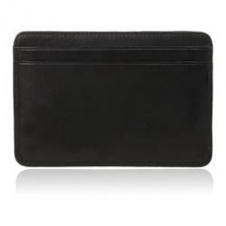Pre Owned Chanel Black Lambskin Cambon Quilted Leather Card Holder