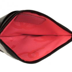 Pre Owned Chanel Black Lambskin Cambon Quilted Leather Card Holder