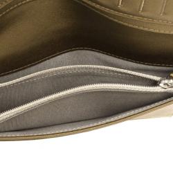 Pre Owned Chanel Bronze Caviar Leather CC Bifold Wallet