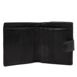 Pre Owned Chanel Black Caviar Compact CC Wallet 