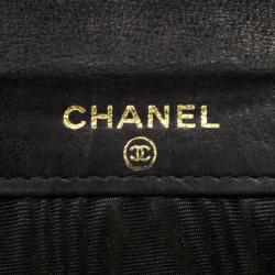 Pre Owned Chanel Black Caviar Compact CC Wallet 