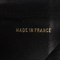 Pre Owned Chanel Black Caviar Compact CC Wallet 