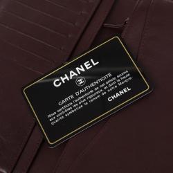 Pre Owned Chanel Quilted Lambskin L-Yen Continental Wallet