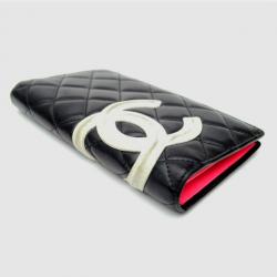 Pre Owned Chanel Black Cambon Quilted Wallet