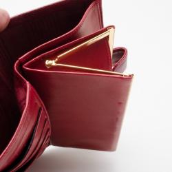 Pre Owned Chanel Red Classic Caviar French Purse Wallet