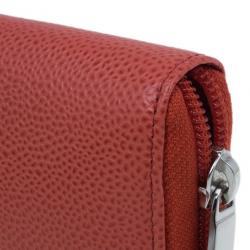 مملوكة مسبقًا Chanel Red Caviar Leather Continental Zip Around Wallet