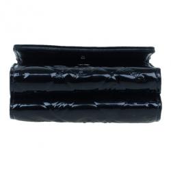 Chanel Black Patent Leather Lucky Charm Symbols Compact Wallet