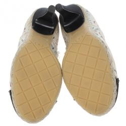 Chanel White Canvas Cap Toe Espadrilles Clogs Size 38.5