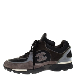 Chanel Men's CC Sneakers Neoprene Black 1840713