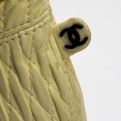 Chanel Cream Over The Knee Boots Size 38.5