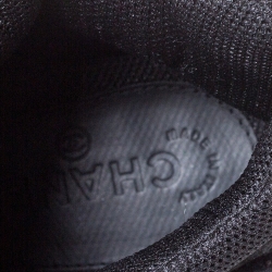 Chanel Black/Blue Mesh/Fabric and Suede CC High Top Sneakers Size 42