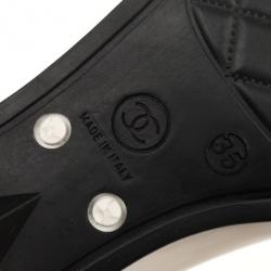 Chanel White Rubber Camelia Rain Boots Size 36