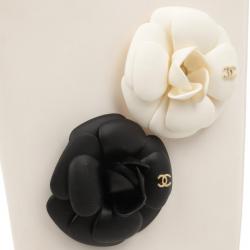 Chanel White Rubber Camelia Rain Boots Size 36
