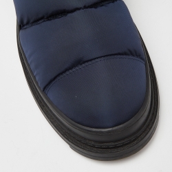 Chanel Blue Nylon Snow Boots Size 39.5