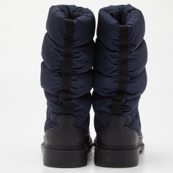 Chanel Blue Nylon Snow Boots Size 39.5