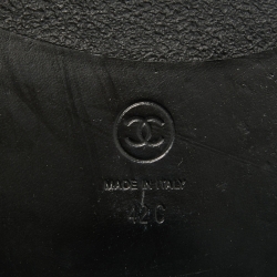 Chanel Black Quilted Leather Dad Sandals Size 42