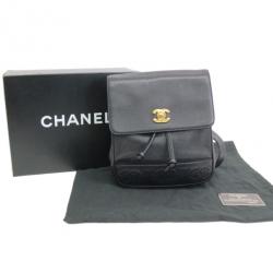 مملوكة مسبقًا Chanel Black CC Caviar Backpack