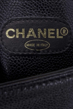 Chanel Black Caviar Leather Briefcase