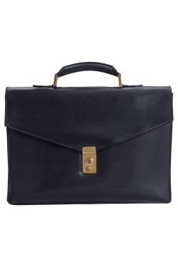 Chanel Black Caviar Leather Briefcase