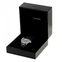 Chanel Black Ceramic J12 Men's Wristwatch 41 mm