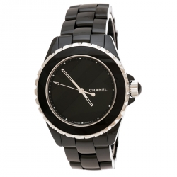 Chanel Black Ceramic J12 Untitled Limited Edition H5581 Women's Wristwatch 38 mm