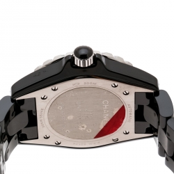 Chanel Black Ceramic J12 Untitled Limited Edition H5581 Women's Wristwatch 38 mm