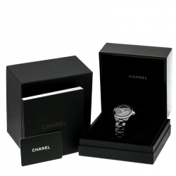 Chanel Black Ceramic J12 Untitled Limited Edition H5581 Women's Wristwatch 38 mm