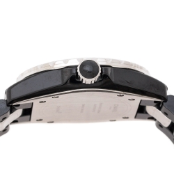 Pre Owned Chanel Black Ceramic Stainless Steel Diamonds J12 Women's Wristwatch 39 mm