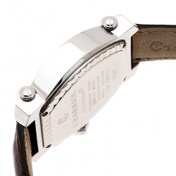 Pre Owned Charriol Brown Stainless Steel Colvmbvs 060T2 Men's Wristwatch 35 mm