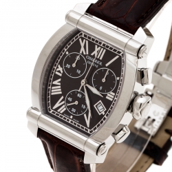 Pre Owned Charriol Brown Stainless Steel Colvmbvs 060T2 Men's Wristwatch 35 mm