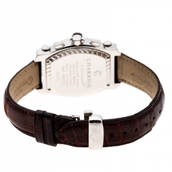 Pre Owned Charriol Brown Stainless Steel Colvmbvs 060T2 Men's Wristwatch 35 mm