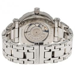 Pre Owned Charriol White Stainless Steel Rotonde Men's Wristwatch 42MM