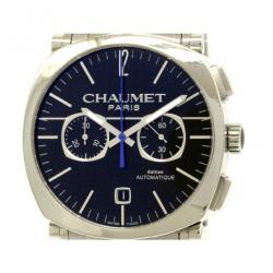 Chaumet Navy Stainless Steel Dandy Chronograph Men's Wristwatch 40MM