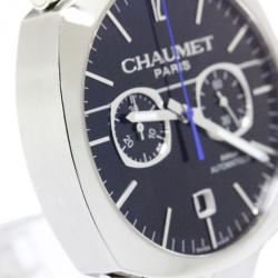 Chaumet Navy Stainless Steel Dandy Chronograph Men's Wristwatch 40MM