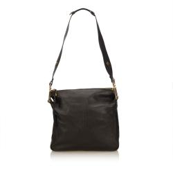 Chloe Black Leather Vanessa Messenger Bag