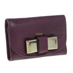 Chloe Plum Bow Key Holder
