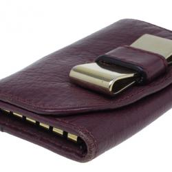 Chloe Plum Bow Key Holder