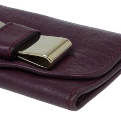 Chloe Plum Bow Key Holder