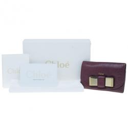 Chloe Plum Bow Key Holder