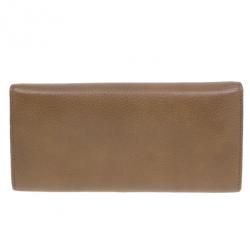 مملوكة مسبقًا Chloe Nut Leather Lily Continental Wallet