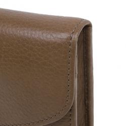 مملوكة مسبقًا Chloe Nut Leather Lily Continental Wallet