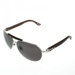 Chopard Brown/Smoke Polarized SCHA55V 579P Aviator Sunglasses