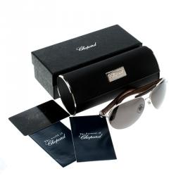 Chopard Brown/Smoke Polarized SCHA55V 579P Aviator Sunglasses