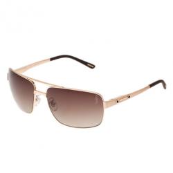 Chopard Gold SCH933 Polarized Rectangle Aviators