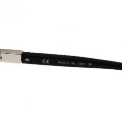 Chopard Silver and Black SCH907 Polarized Aviators